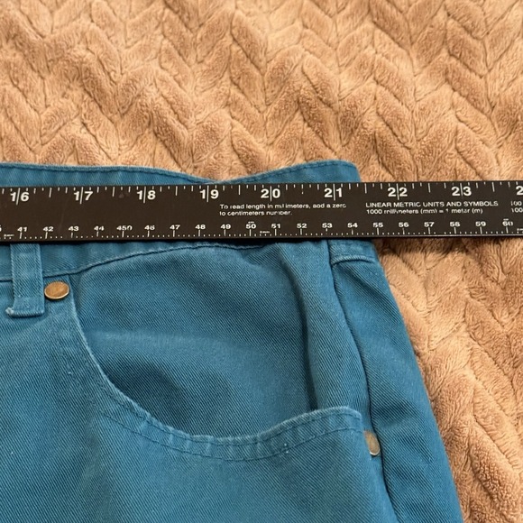 Woman Within Womens 22WP Jeans Teal Cottagecore Western Boho Resortwear Fairy - Picture 4 of 10